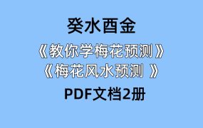 癸水酉金《教你学梅花预测》+《梅花风水预测 》PDF2册电子文档