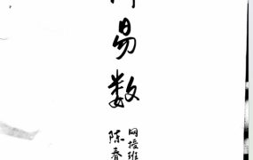 陈春林2021年《神易数 网授班讲义》绝版资料义PDF31页