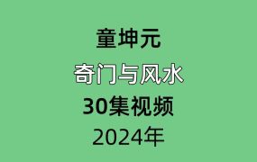 童坤元奇门与风水30集视频