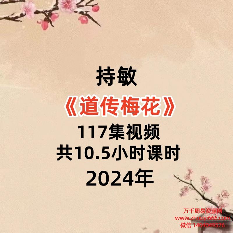 持敏《道传梅花》117集视频,共10.5小时课时