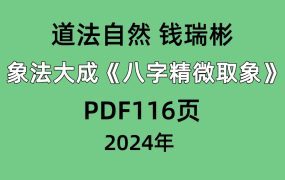 道法自然 钱瑞彬 象法大成《八字精微取象》116页.pdf