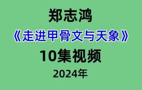 郑志鸿《走进甲骨文与天象》10集视频