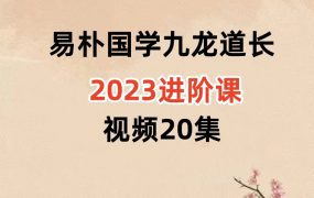 易朴国学九龙道长2023进阶课视频20集