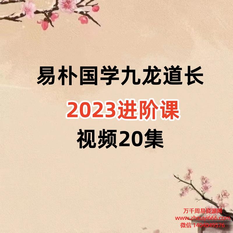 易朴国学九龙道长2023进阶课视频20集