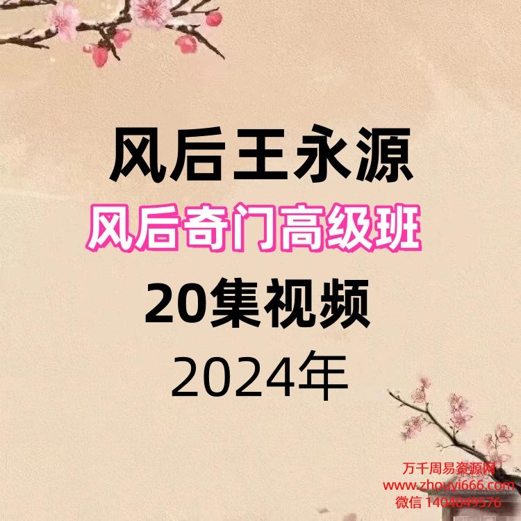 王永源 风后奇门高级班20集视频