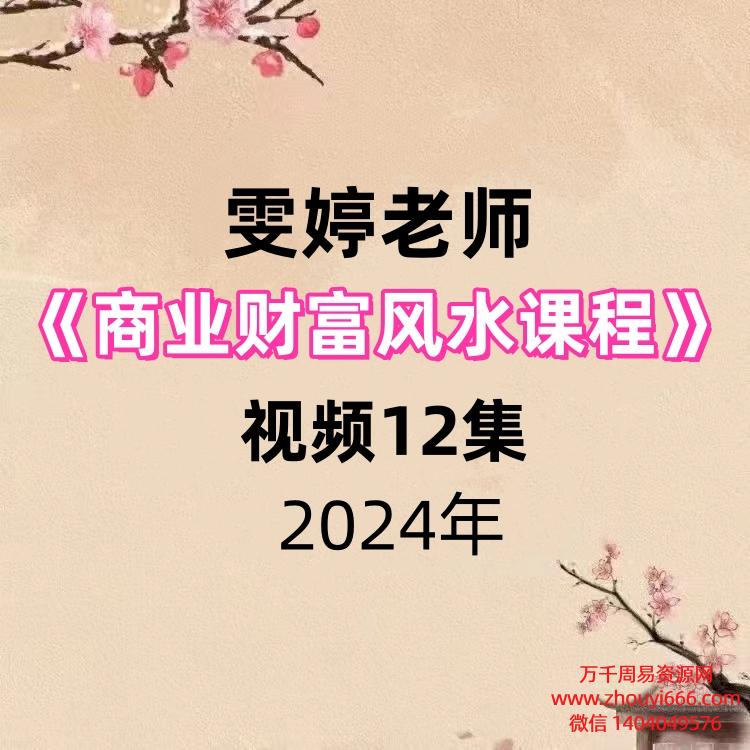 雯婷老师《商业财富风水课程》视频12集