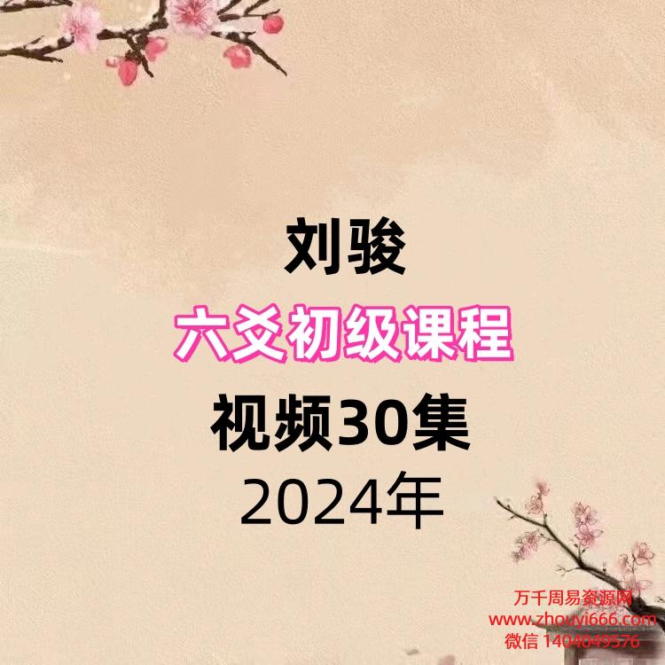 刘骏六爻初级课程,视频30集