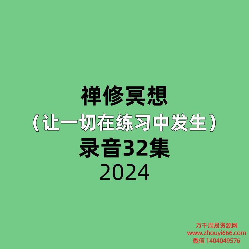 禅修冥想(让一切在练习中发生)32集录音