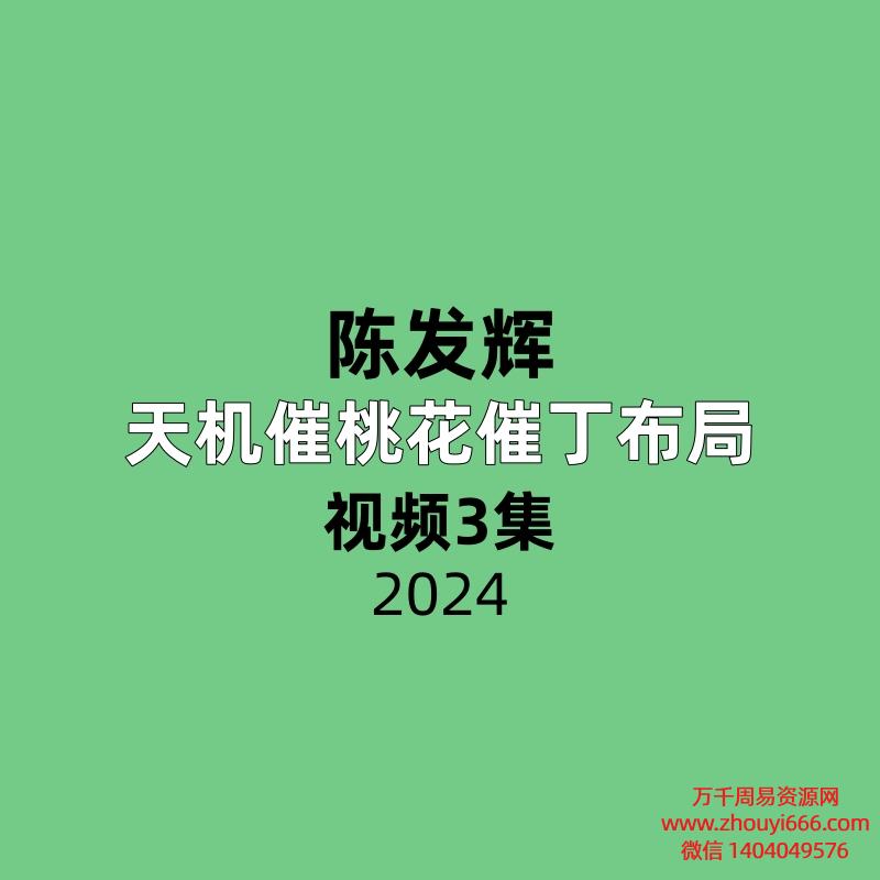 陈发辉天机催桃花催丁布局全3集