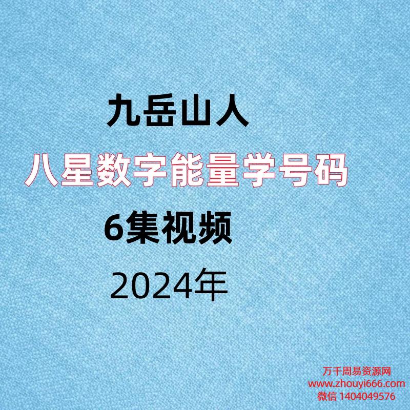 九岳山人八星数字能量学号码6集视频