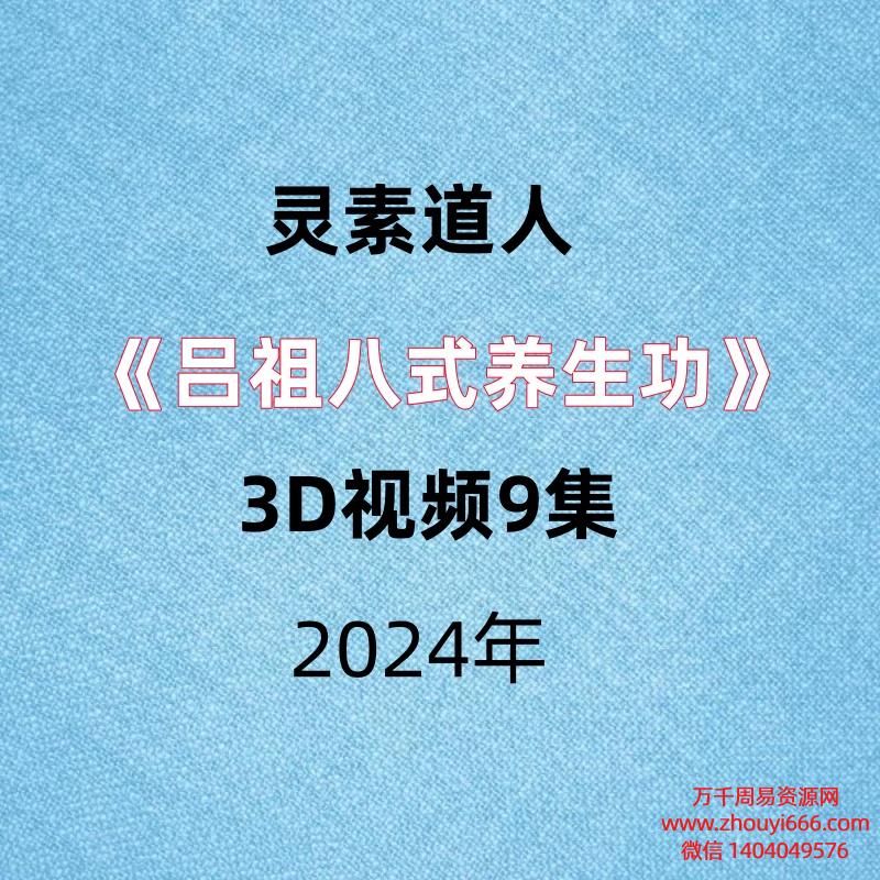 灵素道人《吕祖八式养生功》3D视频9集