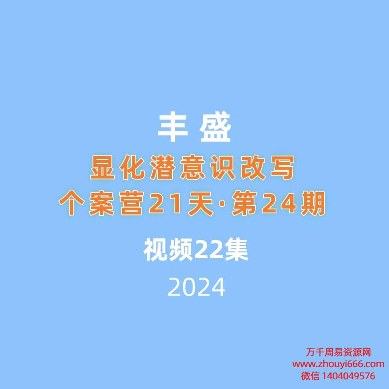 丰盛显化潜意识改写个案营21天·第24期 22集