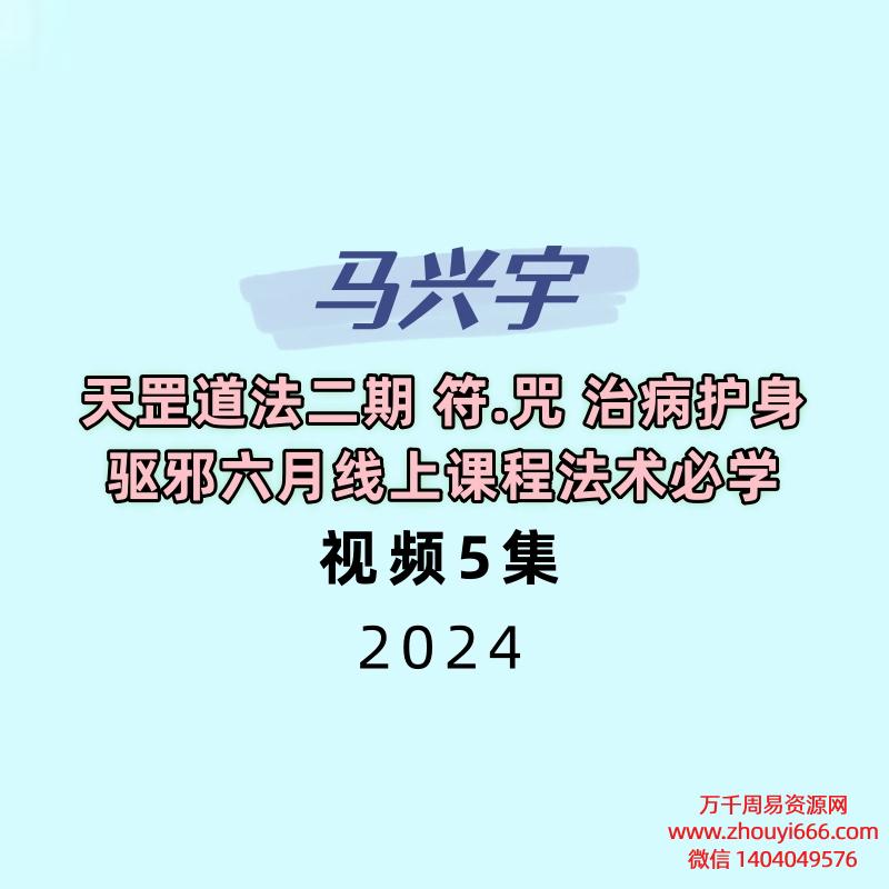 马兴宇天罡道法二期 符.咒 治病护身驱邪六月线上课程法术必学视频+图片