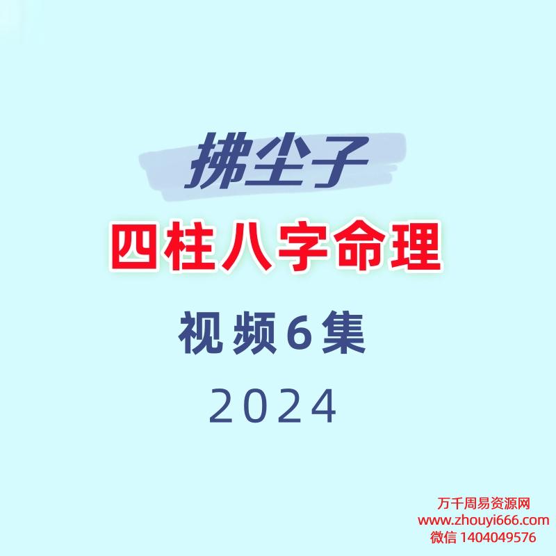 拂尘子四柱八字命理视频6集