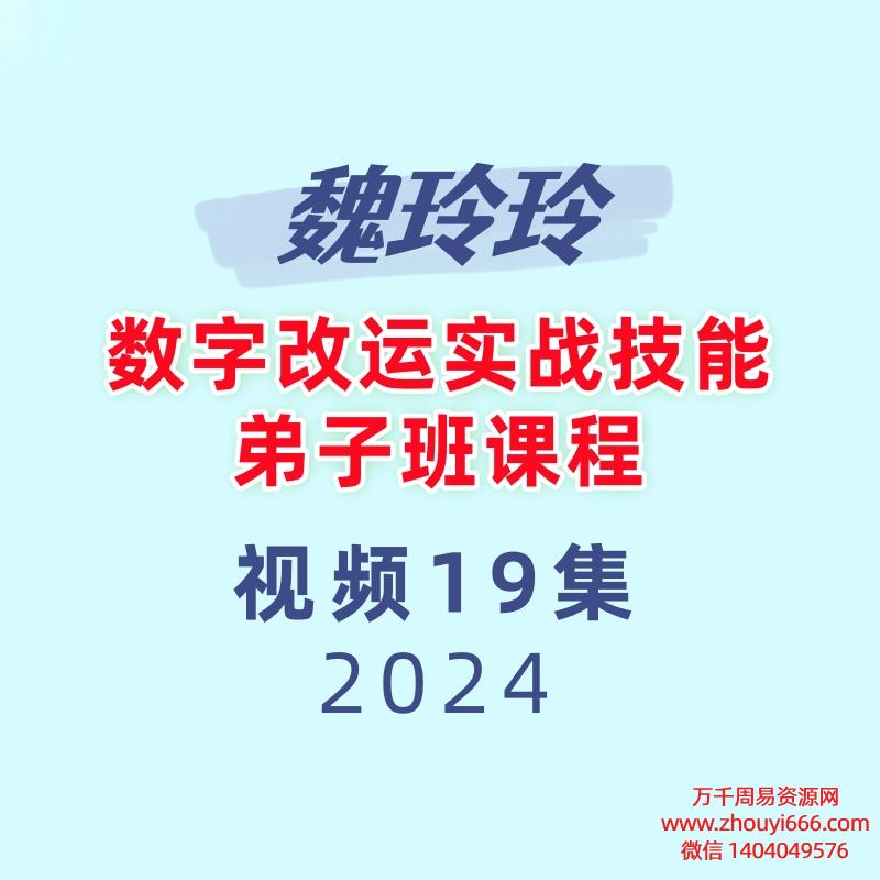 魏玲玲数字改运实战技能弟子班课程19集