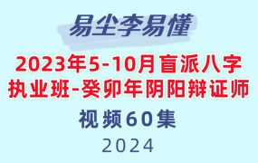 易尘李易懂2023年5-10月盲派八字执业班-癸卯年阴阳辩证师60集