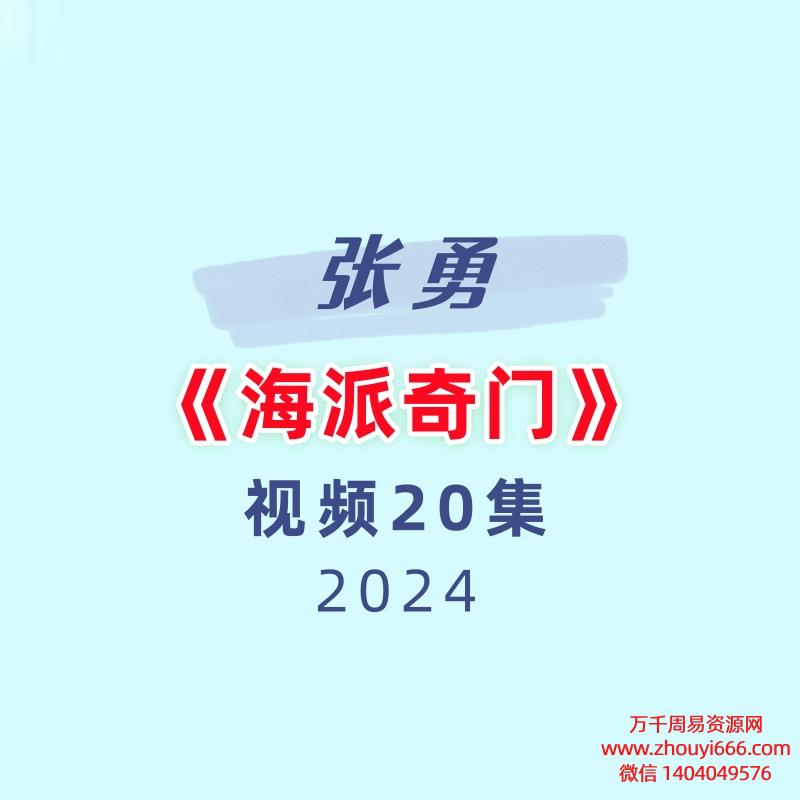 张勇《海派奇门》20集