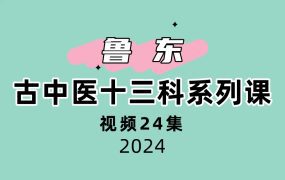 鲁东古中医十三科系列课24集视频