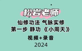 松岩老师仙修功法 气脉实修 第一步 静功 《小周天》视频+录音22集