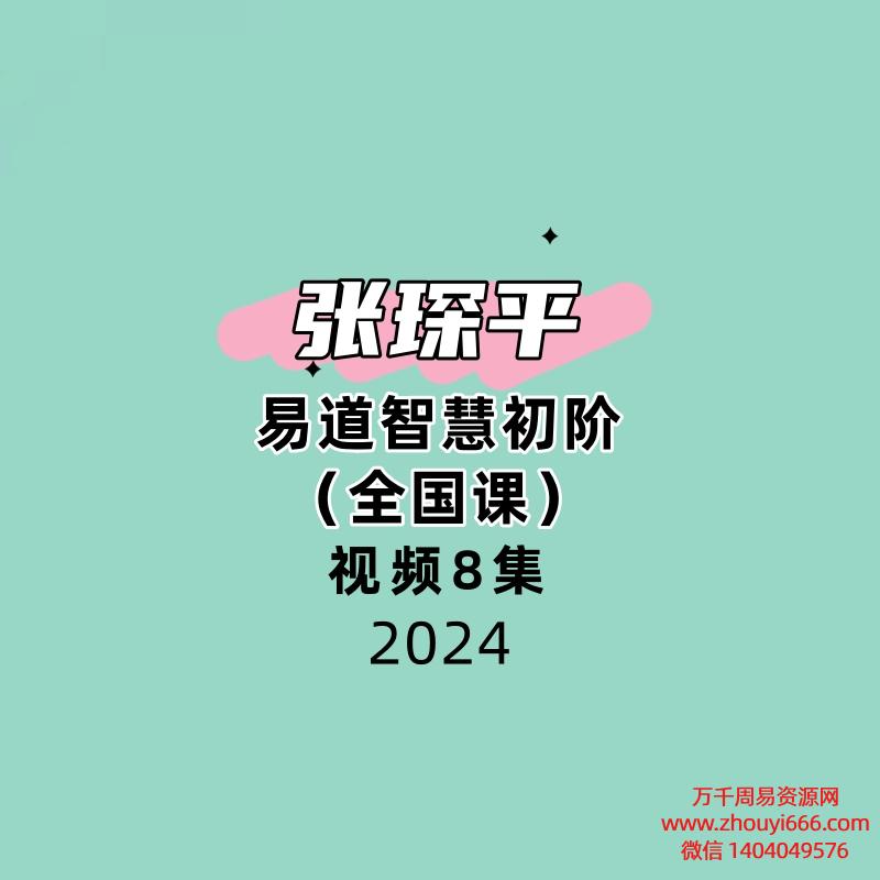 张琛平 易道智慧初阶(全国课)8集视频