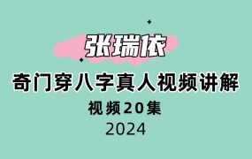 张瑞依20集奇门穿八字真人视频讲解20集