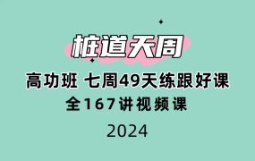 桩道天周‬高功班 七周49天练跟‬好课 全167讲频视‬课
