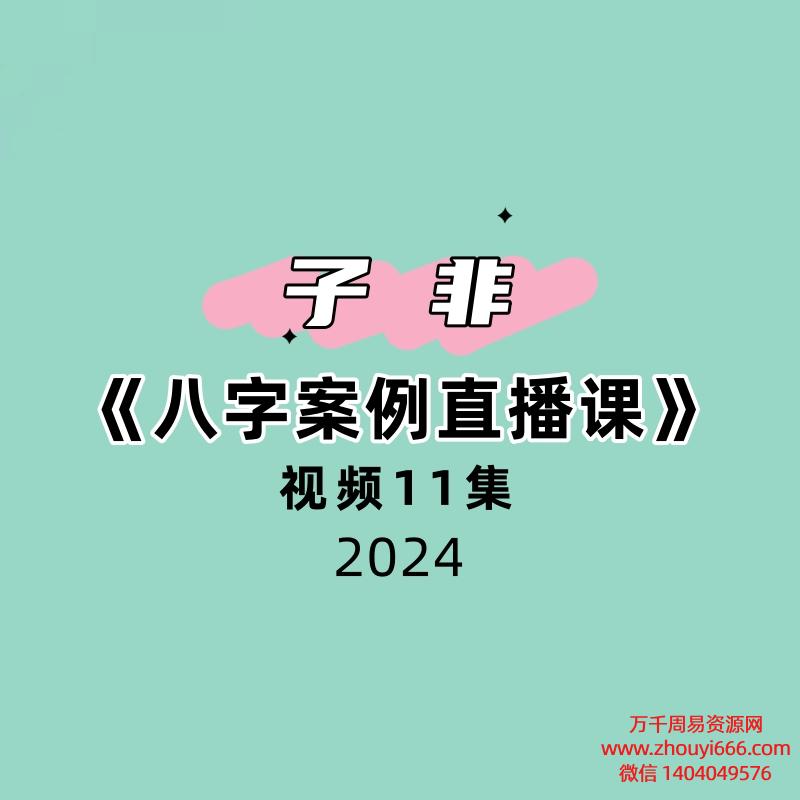 子非《八字案例直播课》11集视频