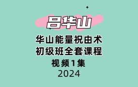 吕华山华山能量祝由术初级班全套课程1大集视频