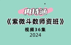 冉持涵紫微斗数师资班36集视频