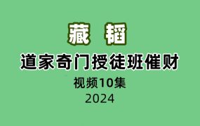 藏韬道家奇门授徒班催财10集视频