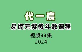 代一宸易熵元紫微斗数课程33集视频