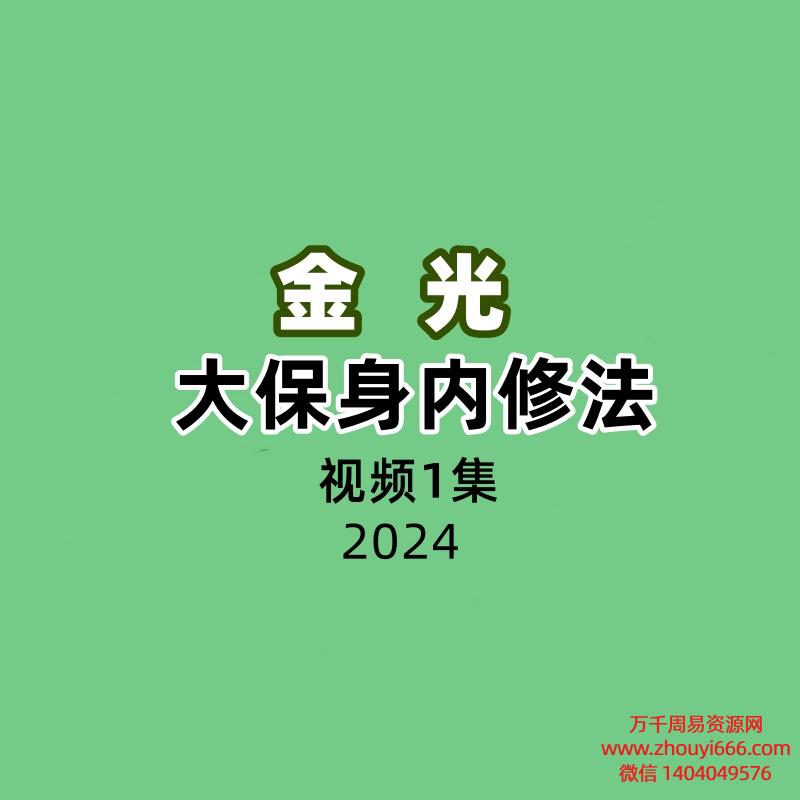 金光大保身内修法1集视频