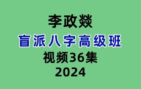 李政燚盲派八字高级班36集视频