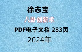 徐志宝八卦创新术，PDF电子文档 283页