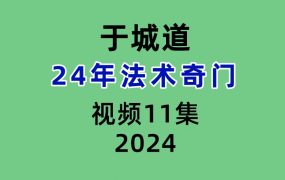 于城道24年法术奇门11集视频