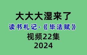 大大大湿来了 读书札记-《毕法赋》22集视频