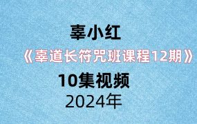 辜小红《辜道长符咒班课程12期》10集视频