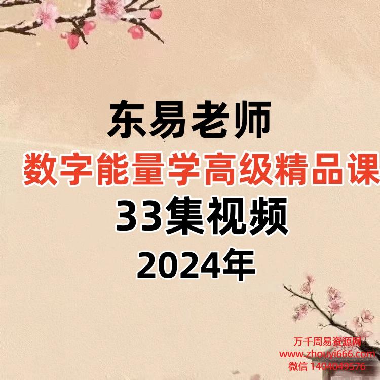 东易老师数字能量学高级精品课程33集视频