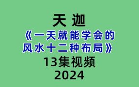天迦一天就能学会的风水十二种布局13集视频