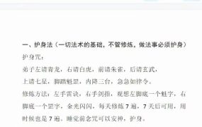 金龙子护身法+藏魂法 音频+文档