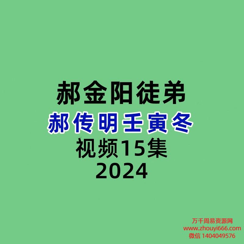 2022冬郝金阳命理传承 郝金阳徒弟郝传明壬寅冬视频15集