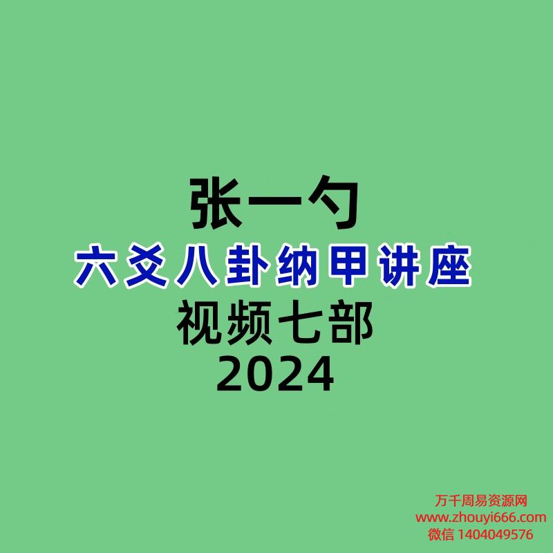 张一勺六爻八卦纳甲讲座24集视频
