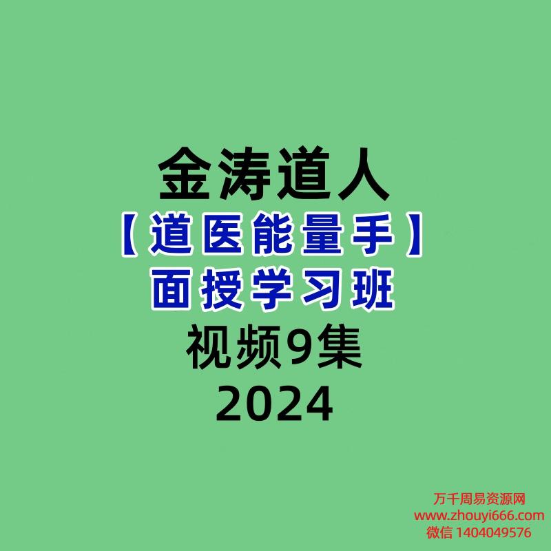 金涛道人道医能量手面授学习班9集视频