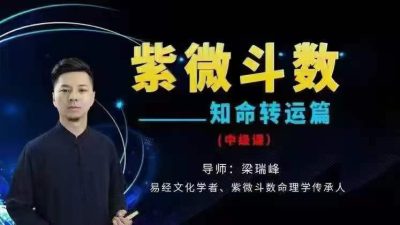 梁瑞峰紫微斗‬数中级课知名改运篇，26集视频