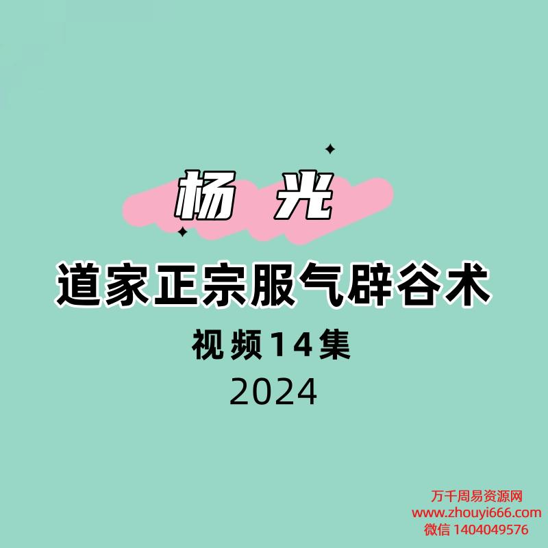杨光 道家正宗服气辟谷术14集