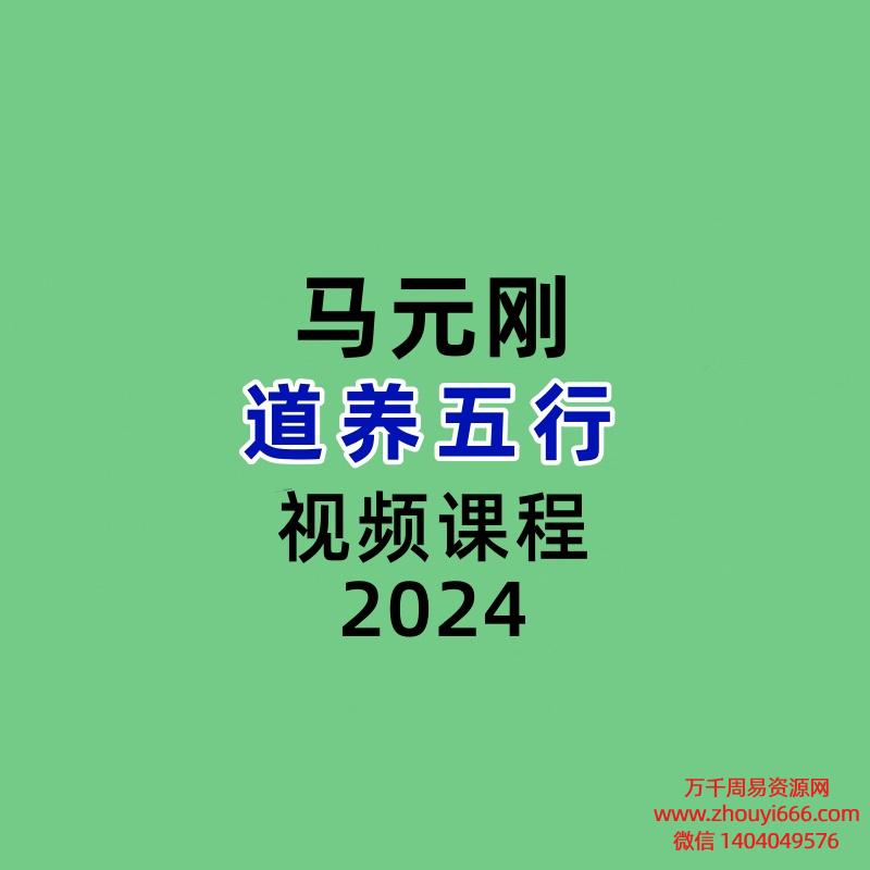 马元刚道养五行视频课