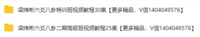 梁炜彬八卦六爻特训班视频55集