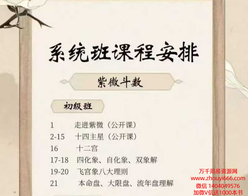 紫悟老师紫微斗数第三期系统班48集高清视频(涵盖初级、高级)