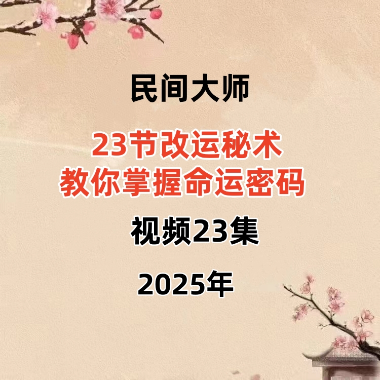 23节改运秘术你教‬掌握命运密码 视频23集