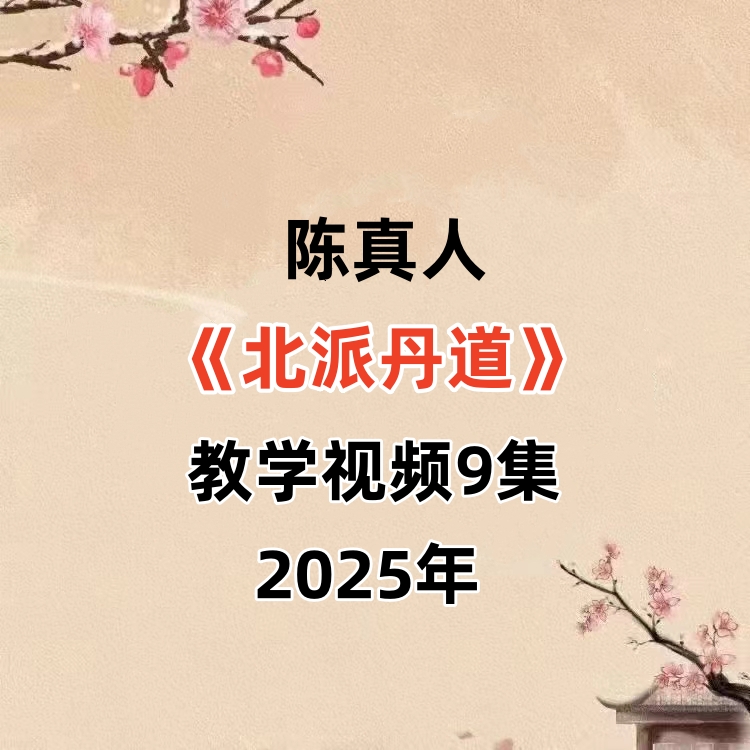 陈真人《北派丹道》教学视频9集